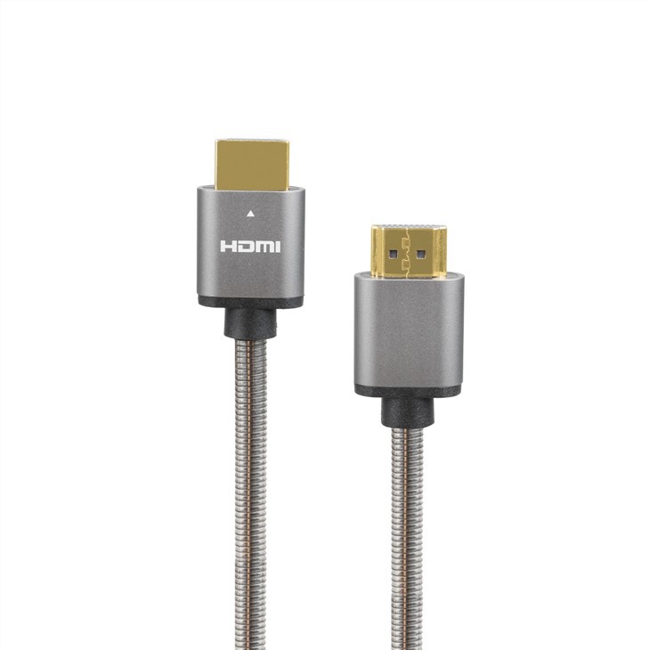 كابل من الفولاذ المقاوم للصدأ HDMI إلى HDMI 8K