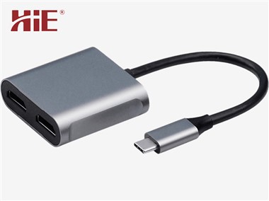 محول USB-C إلى Duo-HDMI